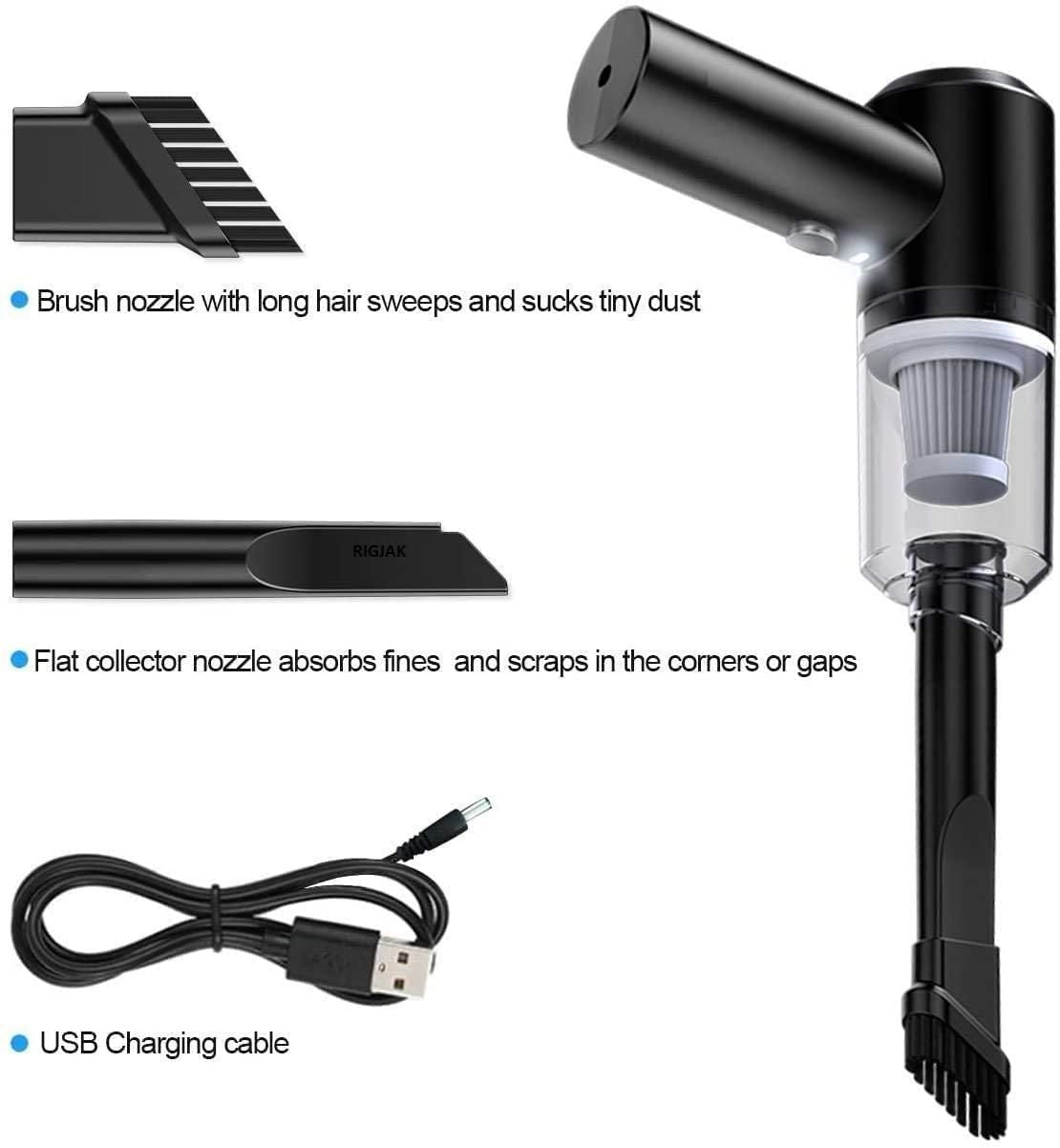 Portable & Rechargeable Blow + Vacuum Cleaner for Cars